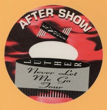 Luther Vandross 1993 Never Let Me Go Concert Tour AFTER SHOW Backstage Pass