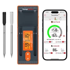 ThermoPro Twin TempSpike Wireless Meat Thermometer, Dual Probes, 500ft Range,