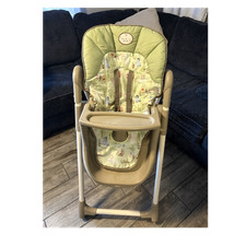 vintage pooh Disney Baby High Chair Beige/Green w/ Removable Tray
