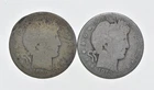 1892-1915 Lot 2 1900-O 1913-S Barber 90% Half Dollars - Coin Collection *046