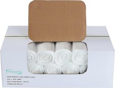 500ct Case 33Gal Trash Liners Clear,33" 40", High Density, Outdoor/Industrial  