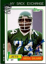 2004 Topps All Time Fan Favorites ABDUL SALAAM New York Jets AUTO