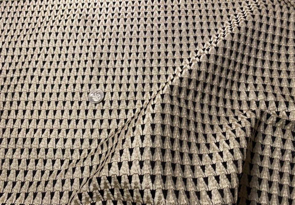 DEDAR Milano Viva Small Scale Embroidered Iridescent SILK Fabric $400 Retail BTY - Image 2 of 4