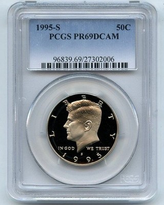 1995 S 50C Kennedy Half Dollar Proof PCGS PR69DCAM