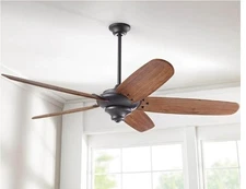 Altura 68 In Indoor Matte Black Ceiling Fan with Downrod Remote & DC Motor