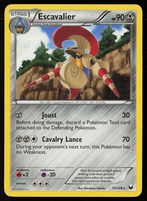 Escavalier 74/108 Dark Explorers Rare Normal MP