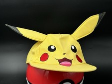 Pok mon Pikachu 3D Ears Cap Adjustable Youth Adult Snapback Hat Nintendo