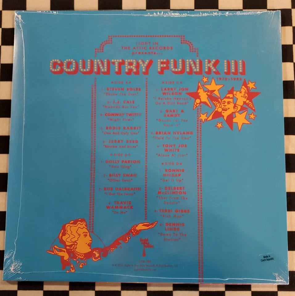 Country Funk III 1975-1982 2xLP by Various Artists orange/blue vinyl 2021 sealed - Image 2 of 2