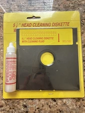 5.25 Disk Drive Head Cleaner w/ Solution 5 1/4 Diskette Cleaning Kit New