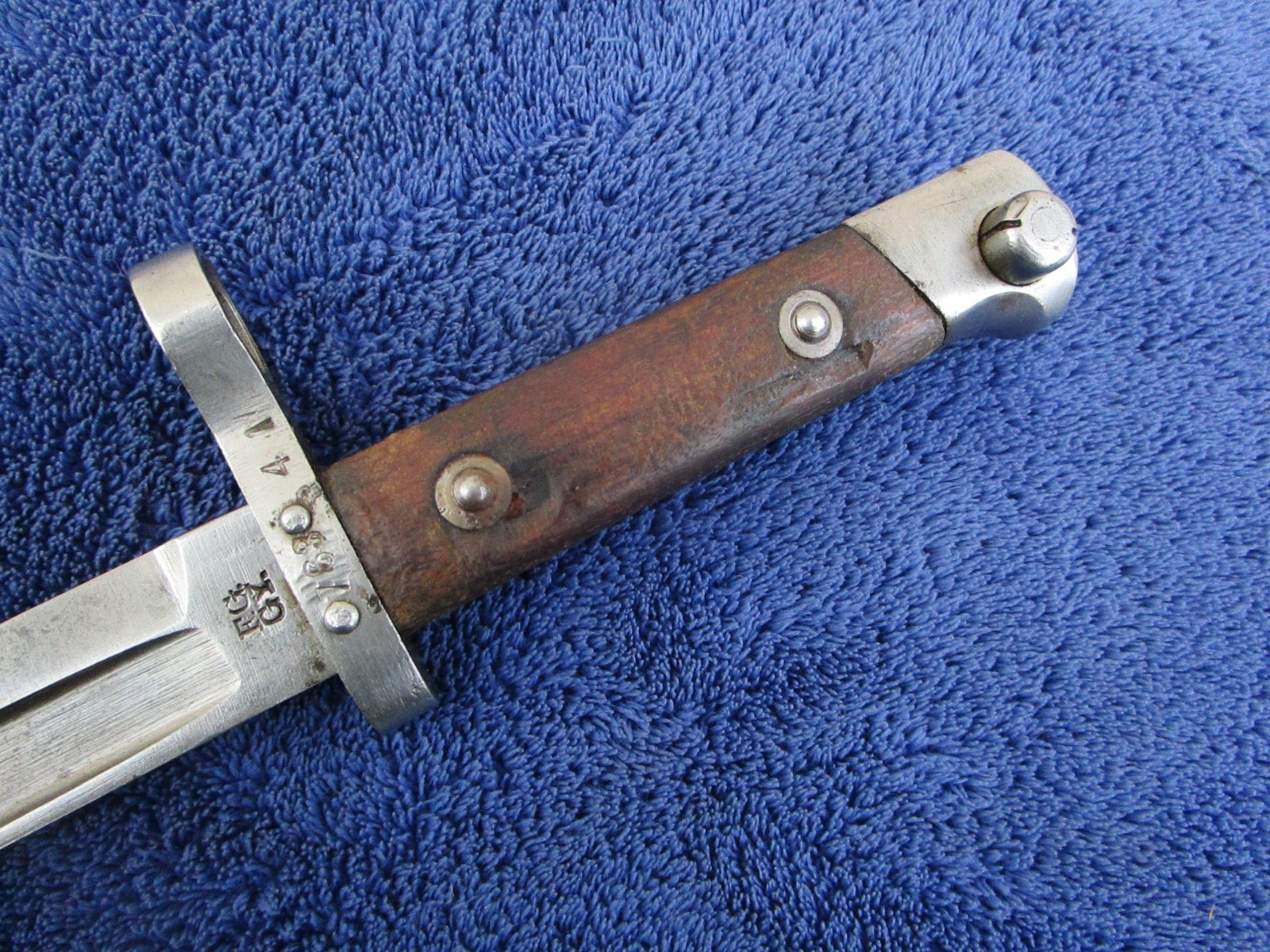 ORIGINAL VINTAGE M1895 HUNGARIAN MANNLICHER BAYONET AND SCABBARD MAKER FGGY