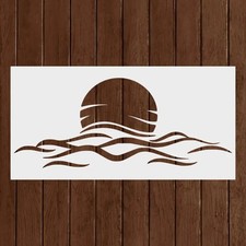 Sunset Stencil - Reusable Sunset Stencil -Art Stencil -DIY Craft Stencil - Pain