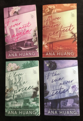 Ana Huang If Love Series 4 x  Paperback Books  Set - incl If We Ever Meet Again
