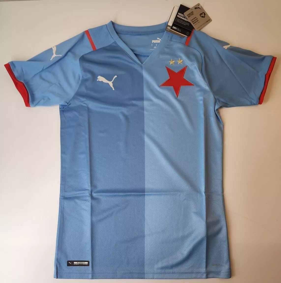 Slavia Prague Puma 2021/2022 Away Jersey Light Blue S-L NEW 764699_02