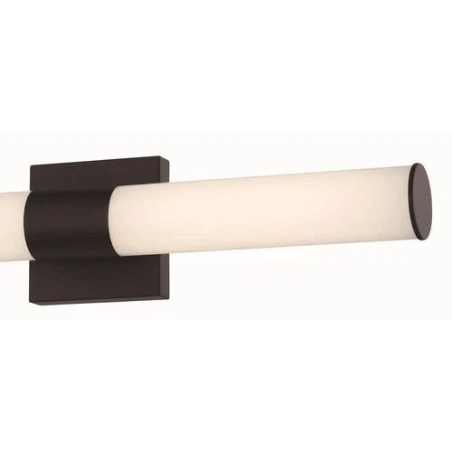 Minka Lavery Vantage 24 in. 1-Light Black LED Vanity Light Bar w/White Acrylic - Picture 2 of 11