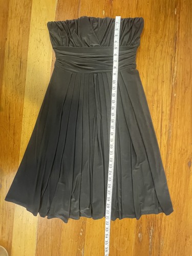 The Limited Dress Womens Small Black Strapless A Line Pleated Stretchy - Picture 11 of 13