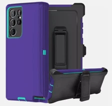 For Galaxy Note20 Ultra/Note 20/Case Heavy Duty Shockproof Rugged Cover Purple