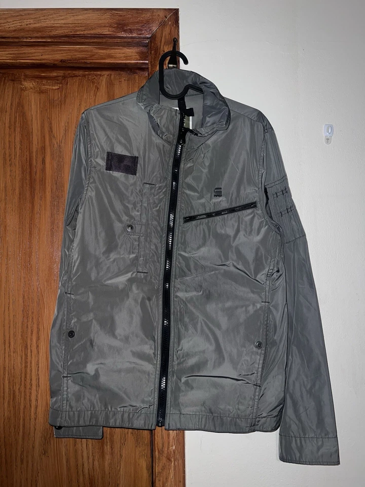 G-Star Raw Original Cargo Line Timor Biker Overshirt Moto Jacket Size Men M - Image 3 of 4