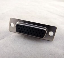 1x D-SUB DB26 26 Pin Female 3 Rows Straight Socket Solder Type Adapter Connector
