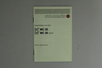 Bedienungsanleitung manual Cullmann Systemblitz MC 25 MC 30 twin (12022728)