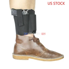 Concealment Ankle Holster with 2 Magazine Pouches Fit Subcompact Compact Handgun