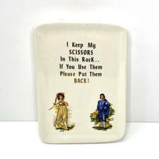 Vintage Scissor Holder Wall Pocket