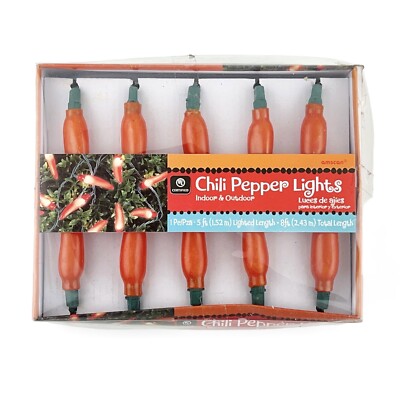 Chili Pepper Light String 8FT