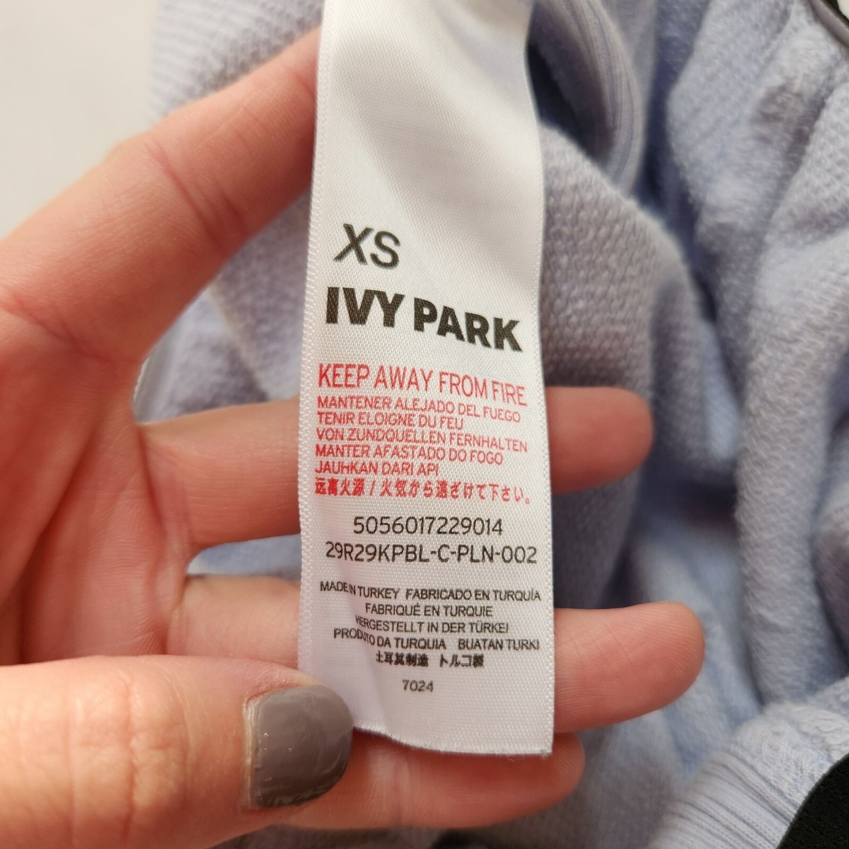 Ivy Park Terry Cloth Baby Blue Shortie Shorts Sweatshorts