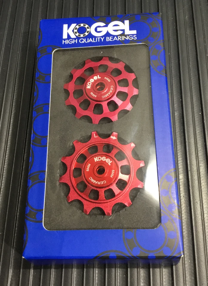 Juego de poleas de cerámica KOGEL 12/12T para Sram X-Horizon 11/12S rojo cruz Foto 2 de 2