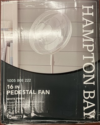 NEW! Hampton Bay 16 inch pedestal fan 