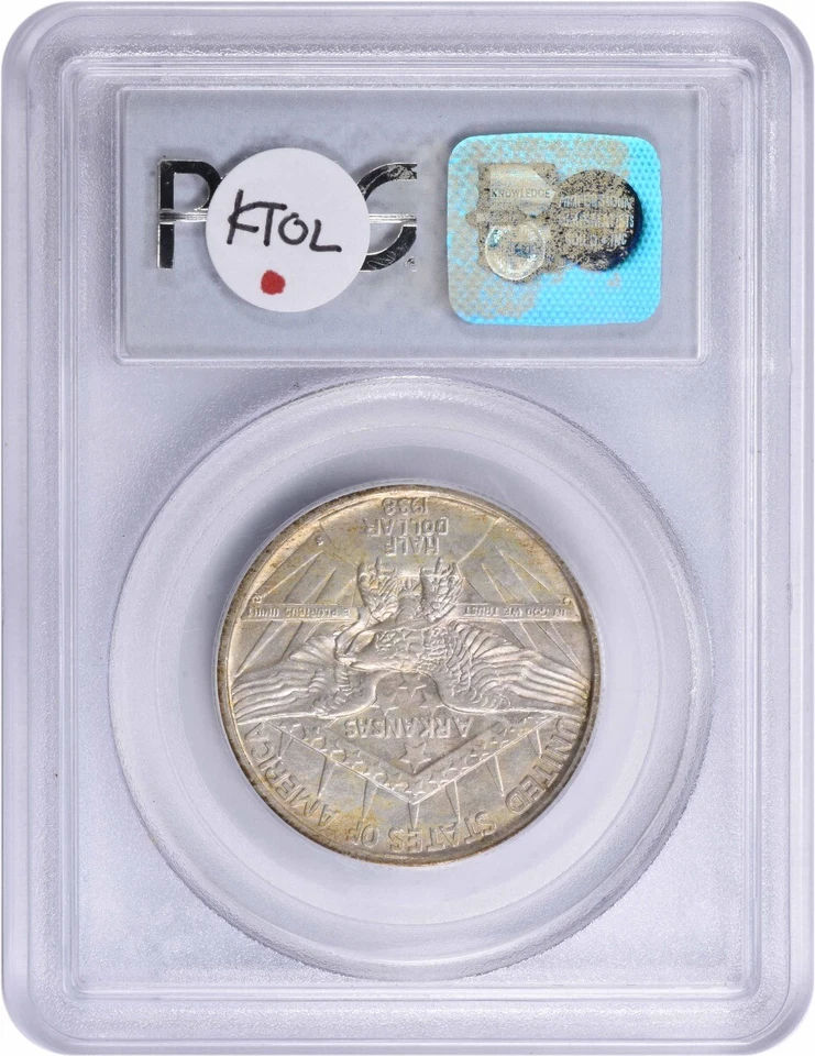 1938-S Arkansas Commemorative Half MS66 PCGS - Image 2 of 4