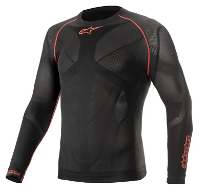 Funktionsshirt Alpinestars Ride Tech V2 Top Long Sleeve Summer Langarm black red