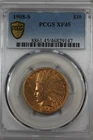 1908-S 10.00 PCGS XF 45  INDIAN HEAD Ten Dollar Liberty Gold Piece