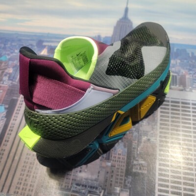 Nike Go Flyease Shoe Black/Lime Glow Mens Size 6 or Womens 7.5