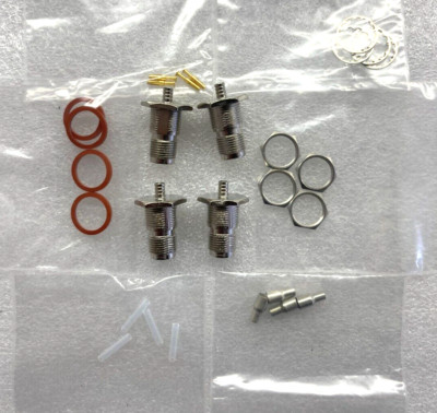 (4 PIECE LOT) 5414168-3, TYCO, CONN TNC JACK STR 50 OHM CRIMP, ROHS