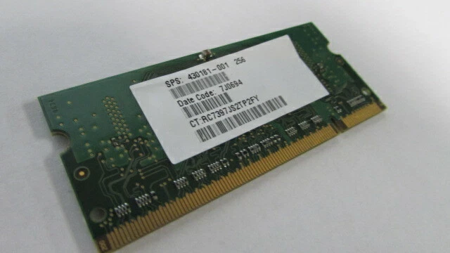 M470T3354CZ3-CE6 SAMSUNG LAPTOP MEMORY 256MB 1Rx16 PC2-5300S-555-12-C3 DDR2 - Image 4 of 4