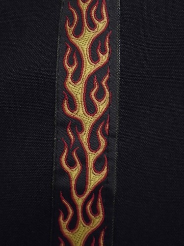 Vintage Steady Clothing Men's Shirt 2XL Embroidered Flame Fire Bowling Shirt USA - Picture 4 of 8