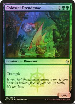 Magic MTG Tradingcard Masters 25 2018 Colossal Dreadmaw 163/249 FOIL