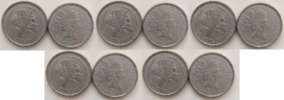 Isle of Man - 5 pcs х 1 Pound 1997 VF / F Lemberg-Zp