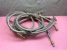 LOT OF 8 STAINLESS STEEL 4FEET BRAIDED FLEXIBLE HOSE WITH 3/4" BRASS FIITING