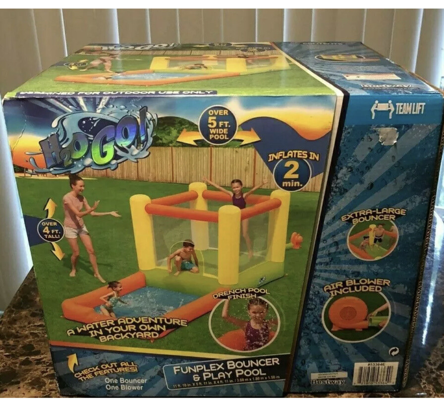 H2OGO Funplex Bouncer Play Pool Inflatable Bounce House With BLOWER | eBay