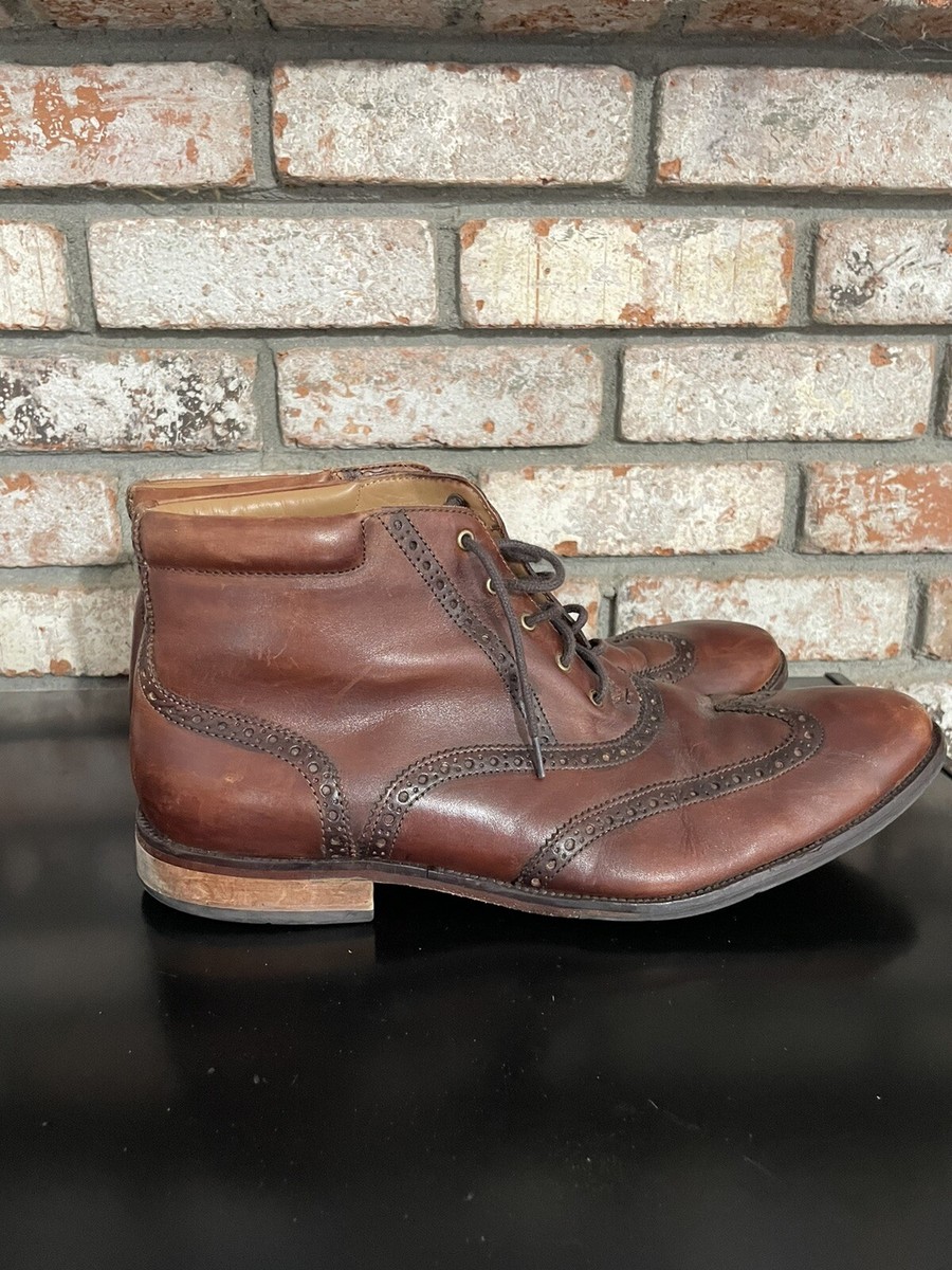 Cole Haan William Wingtip Oxford Chukka Brown Boots Men display picture 2
