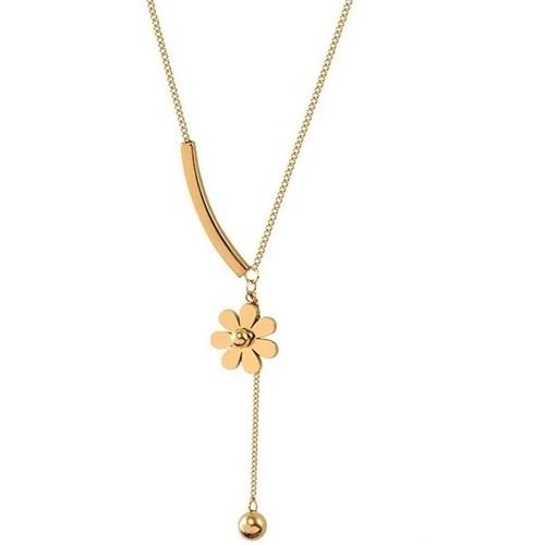 Lindo Collar Margarita, Collar Flor Margarita Dorado 18K Collar Margarita - Imagen 5 de 5