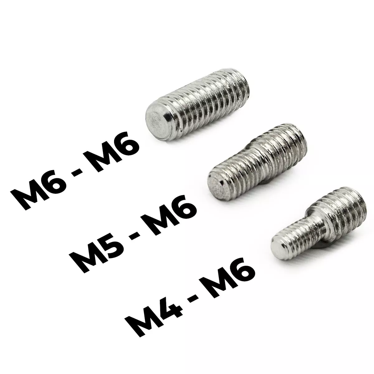 For Many Vehicles Thread Adapter Set M4 M5 M6 short Rod BAR