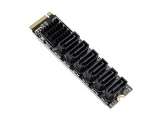 SATA Aadapter M.2 M KEY To 6-Port SATA3.0 6Gpbs Expansion Card ASM1166 chipset