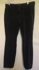 Pilcro  The Letterpress Midnight Blue Crush Velvet Corduroy High Rise Skinny 32