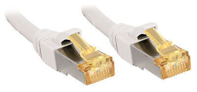 Lindy 47327 Patchkabel 7.50m RJ45 S/FTP LSOH, mit Cat7 Rohkabel, weiß