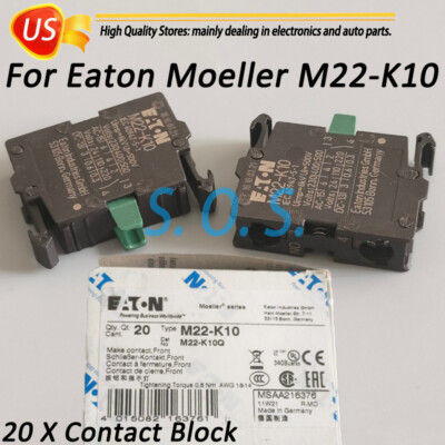 NEW For Eaton Moeller M22-K10 CONTACT BLOCK EATON M22K10 M22 K10 Free Shipping