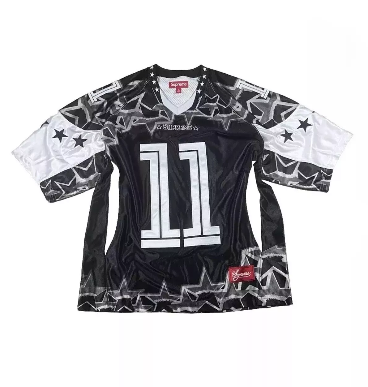 Taille S   Maillot de football Supreme SS25 Star (noir)