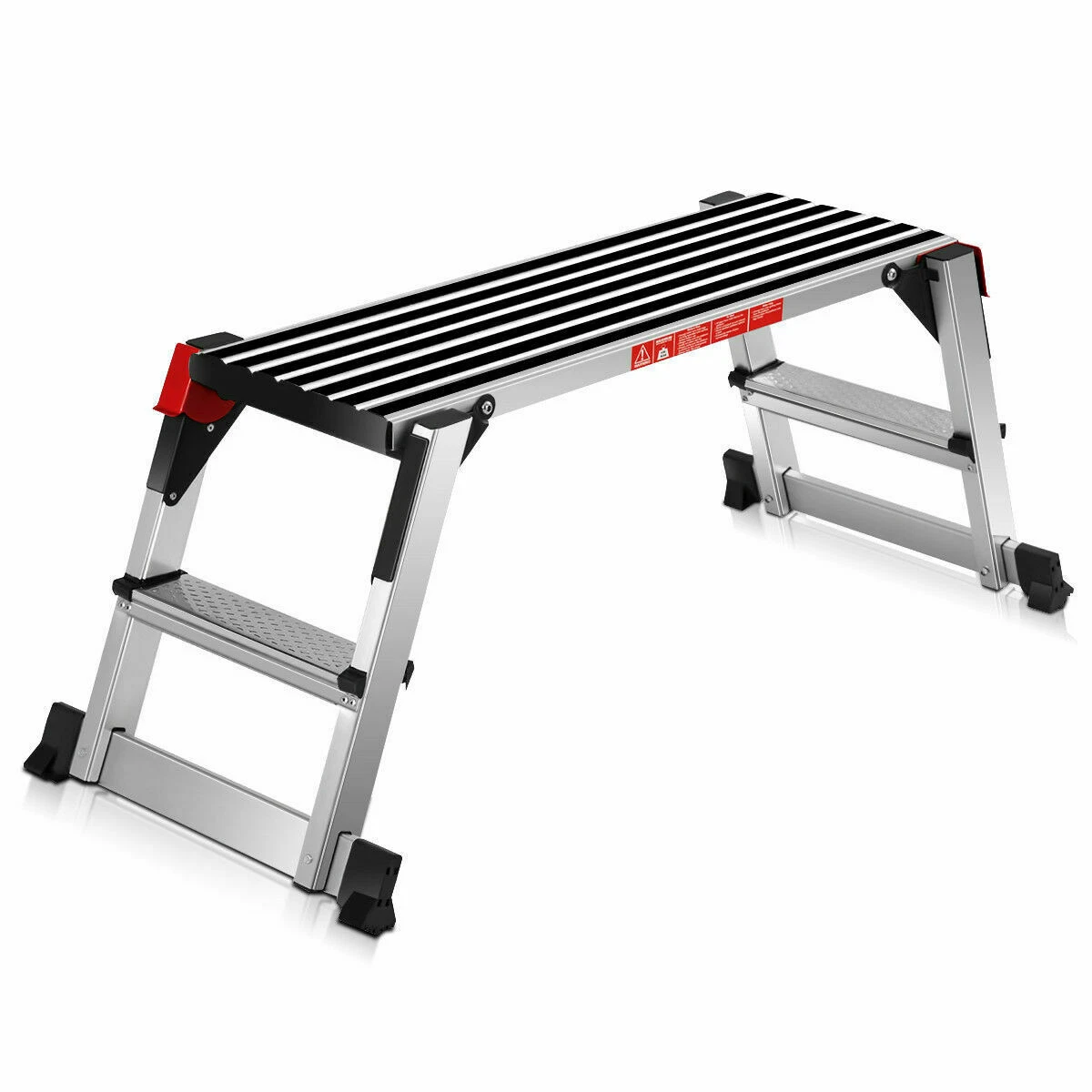 330lbs Aluminum Step Stool Folding Bench Work Platform Non slip