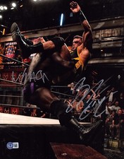 Brian Cage & Willie Mack Signed 11x14 Photo BAS COA AEW Lucha Underground ROH 96